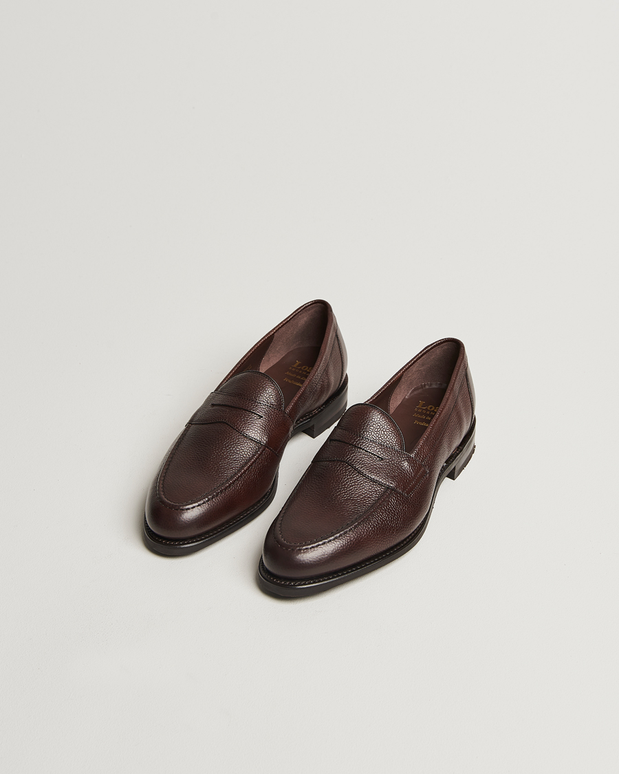 Heren |  | Loake 1880 | Imperial Grained Penny Loafer Dark Brown