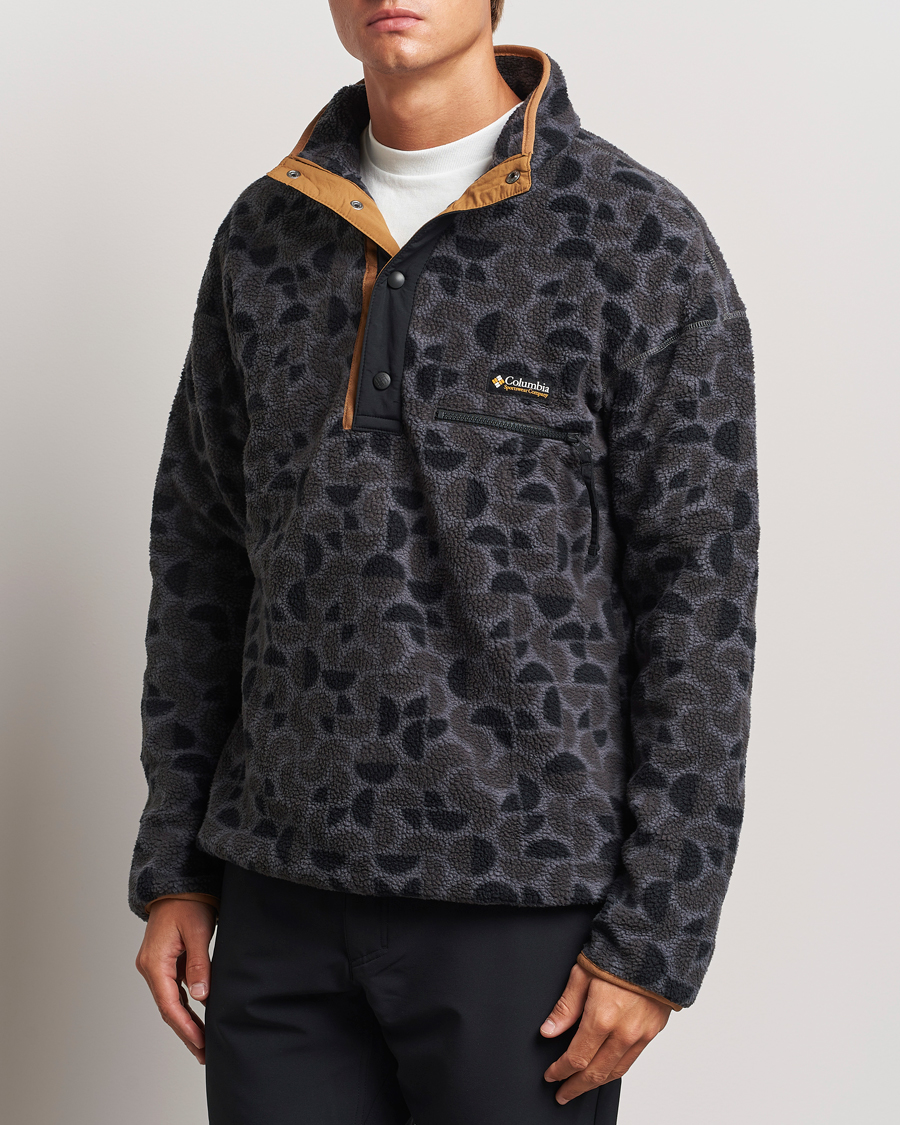 Heren | Columbia | Columbia | Helvetia Printed Half Snap Fleece Black