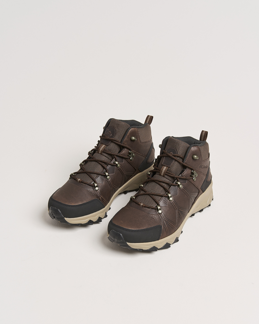 Heren | Columbia | Columbia | Peakfreak Mid Outdry Leather Sneaker Cordovan