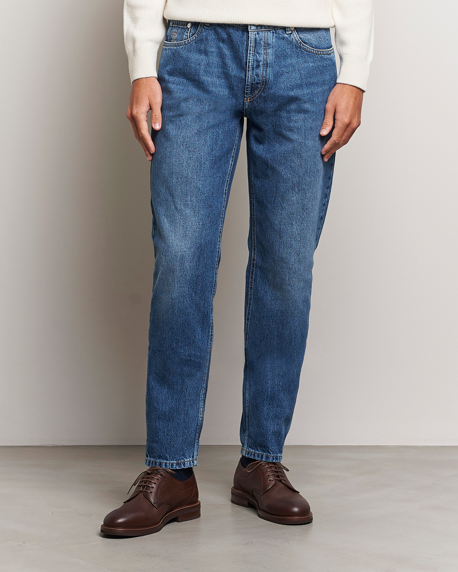 Heren |  | Brunello Cucinelli | Traditional Fit Jeans Stone Wash