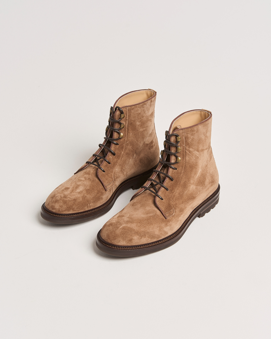 Heren |  | Brunello Cucinelli | Lace Up Boots Brown Suede