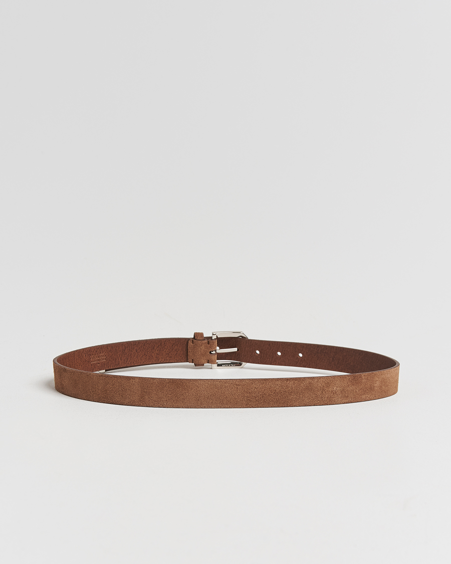 Heren |  | Brunello Cucinelli | Suede Belt Brown