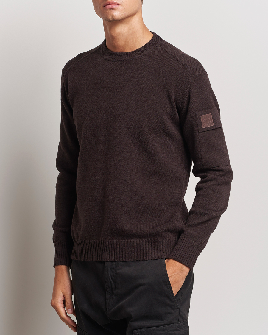 Heren |  | C.P. Company | Metropolis Knitted Crew Neck Brown