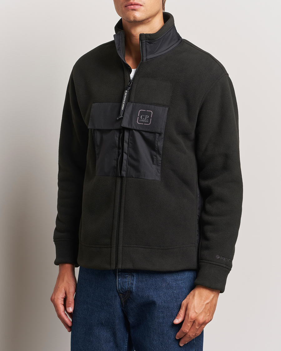 Heren |  | C.P. Company | Metropolis Polar Fleece Pertex Zip Black