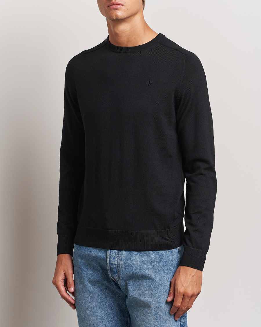 Heren |  | Morris | Merino O-neck Black