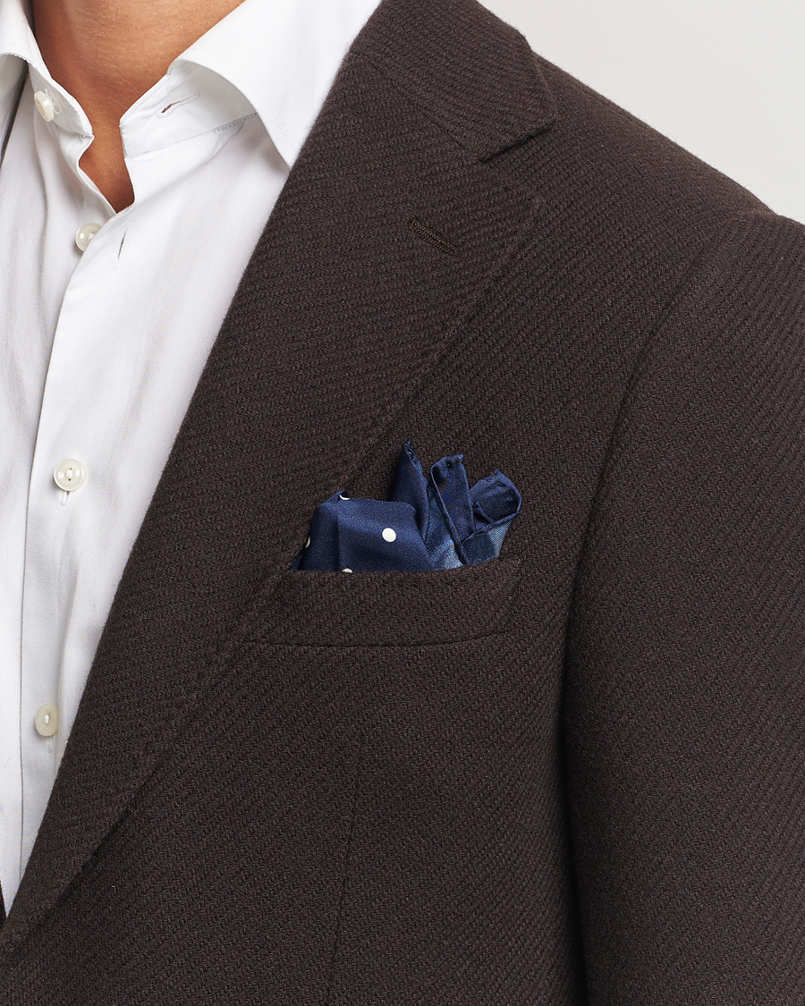 Heren |  | Morris | Dot Pocket Square Navy