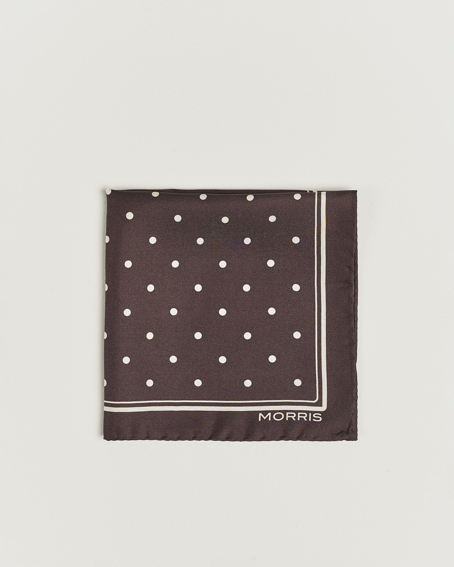 Heren |  | Morris | Dot Pocket Square Brown