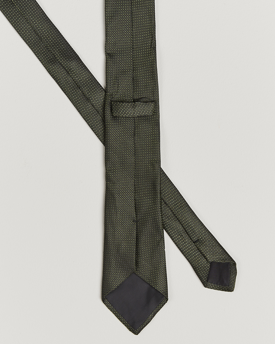 Heren | Stropdassen | Morris | Structure Tie Olive