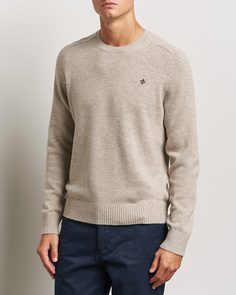 Heren |  | Morris | Hertford Merino Crew Neck Khaki