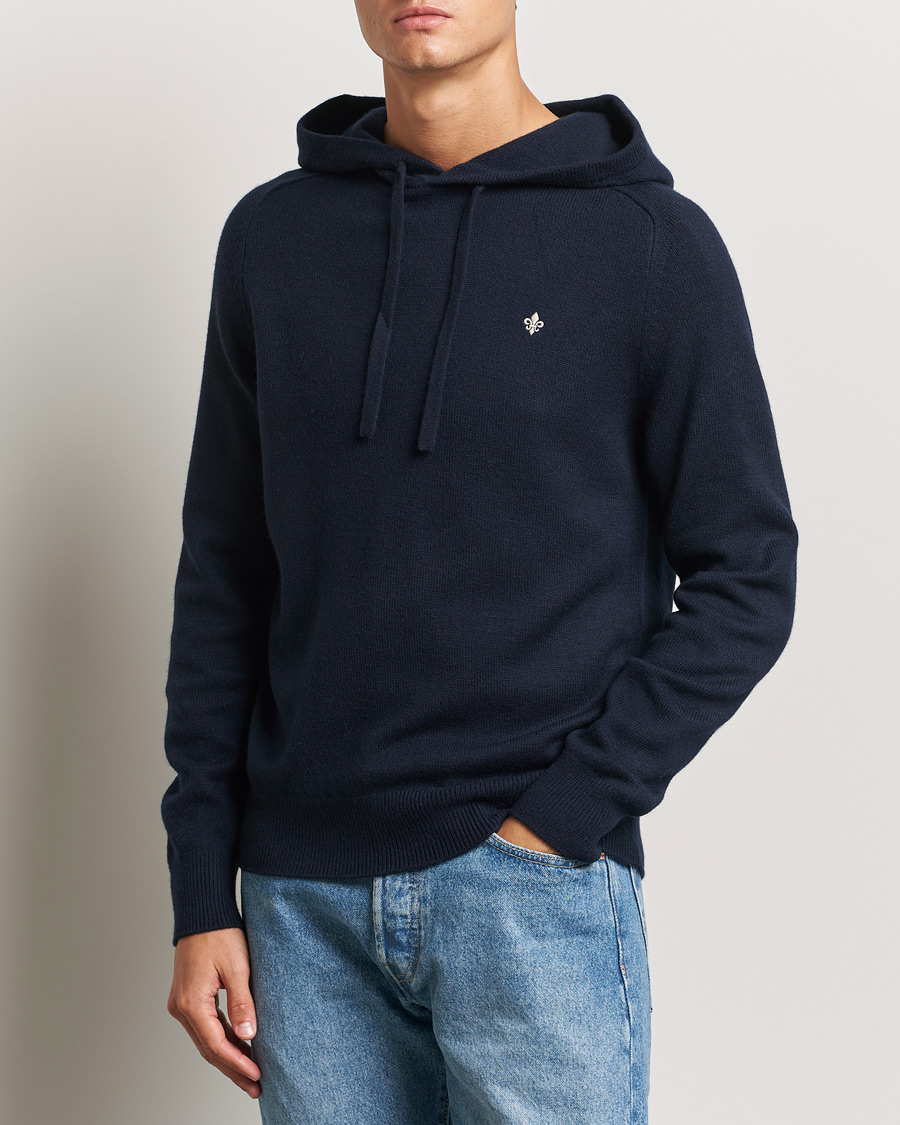 Heren |  | Morris | Hertford Merino Hoodie Navy