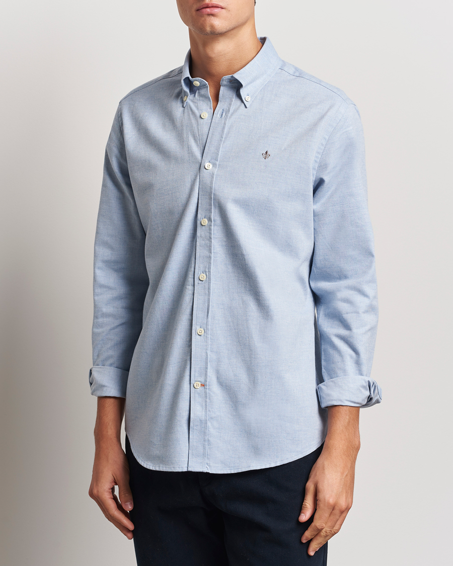 Heren |  | Morris | Watts Flannel Shirt Light Blue