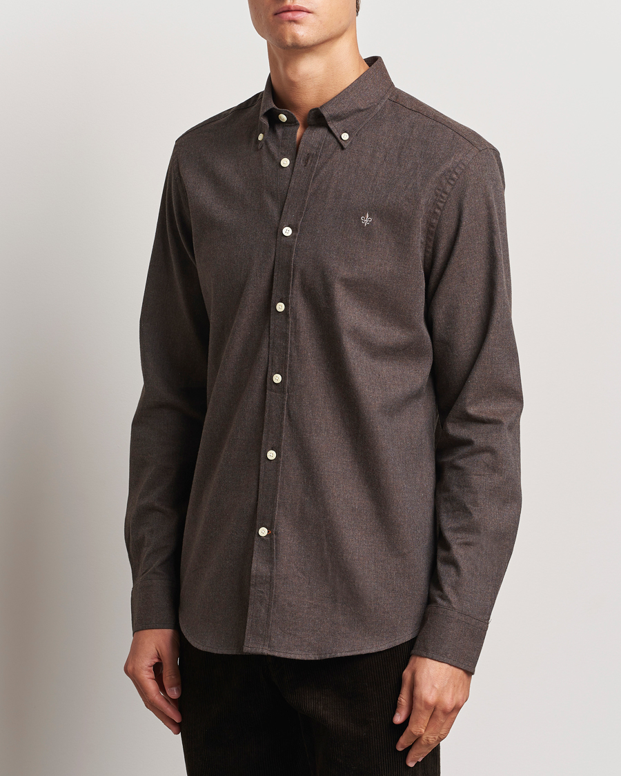 Heren |  | Morris | Watts Flannel Shirt Brown