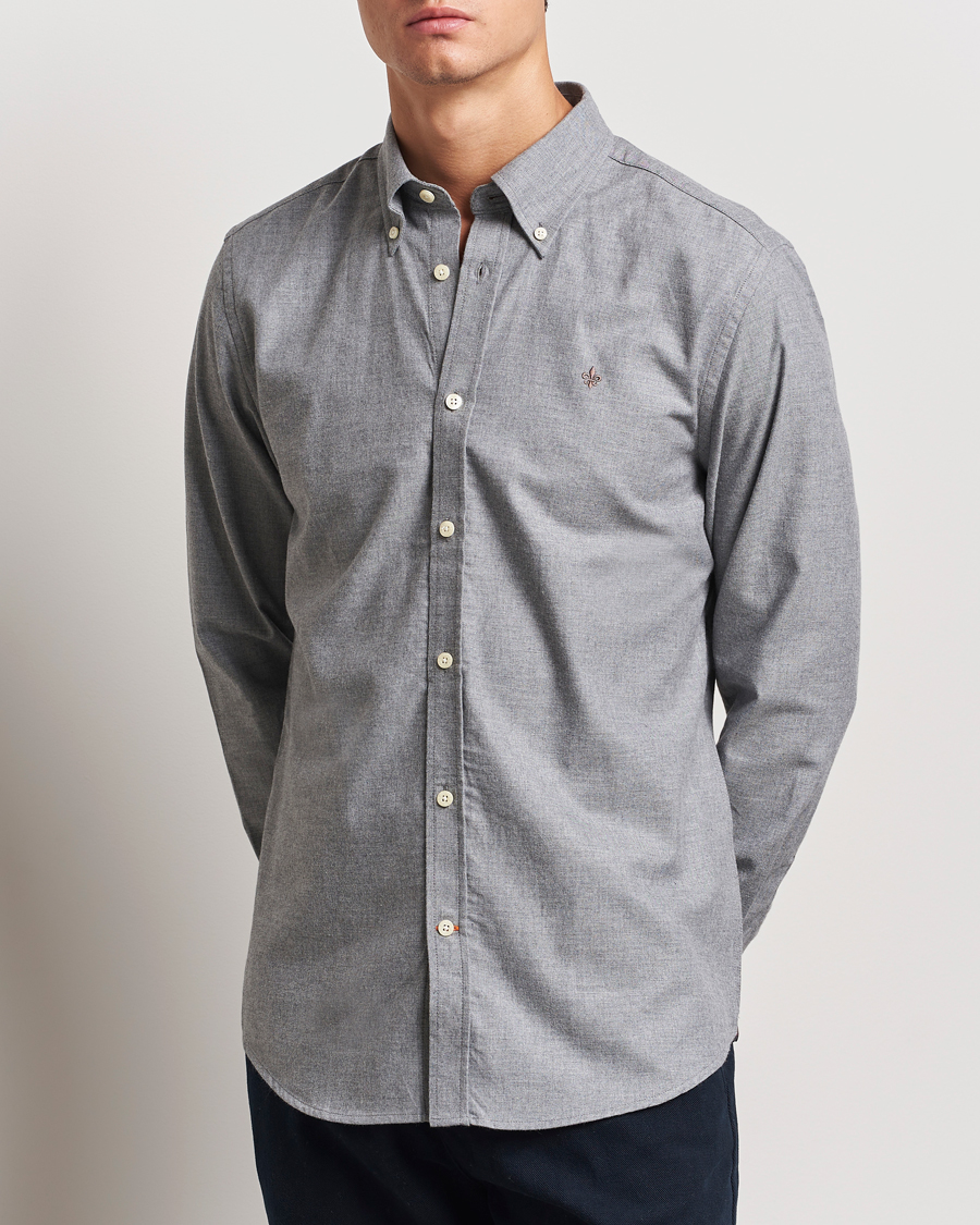 Heren |  | Morris | Watts Flannel Shirt Grey