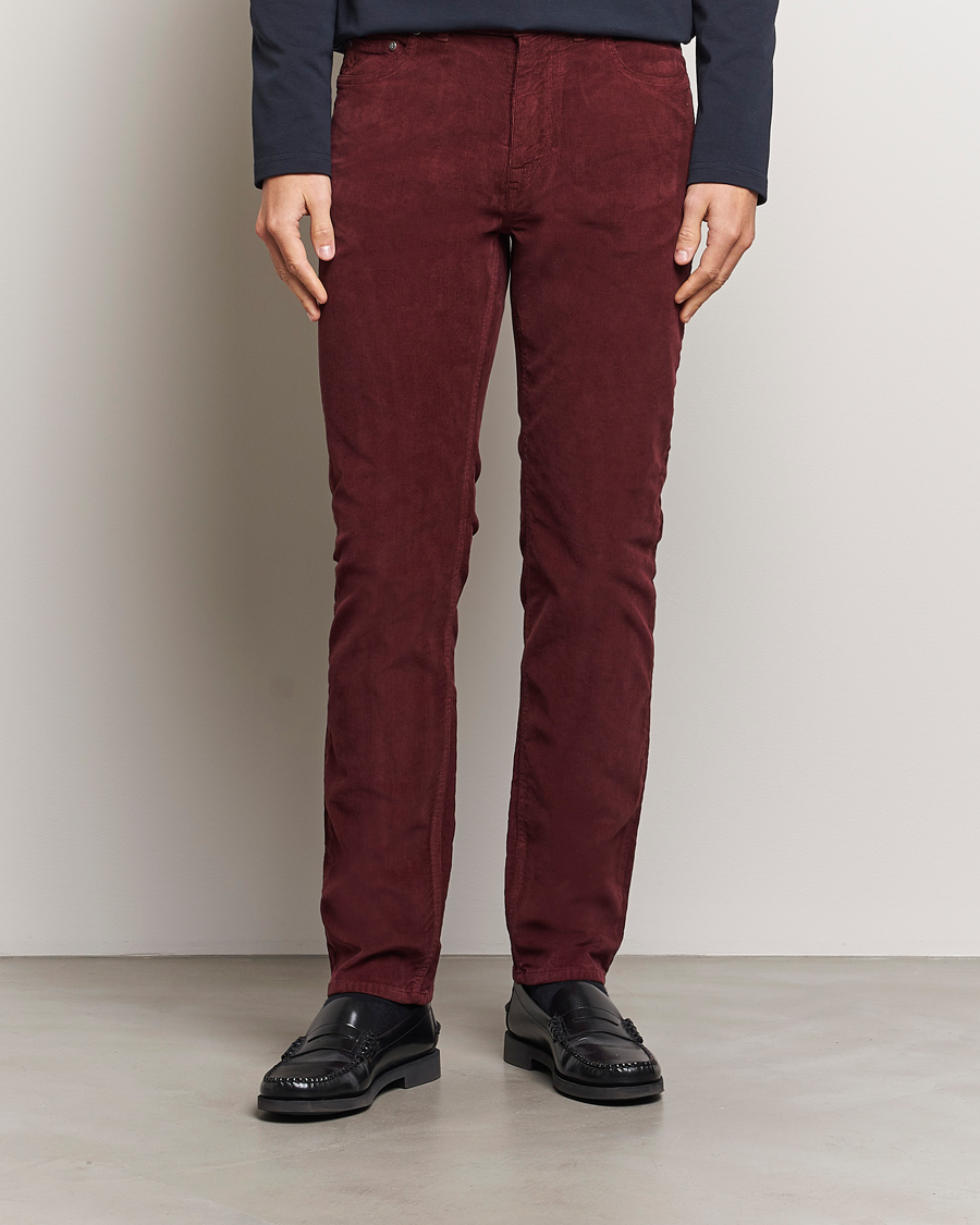 Heren |  | Morris | James Corduroy 5-Pocket Pant Wine Red