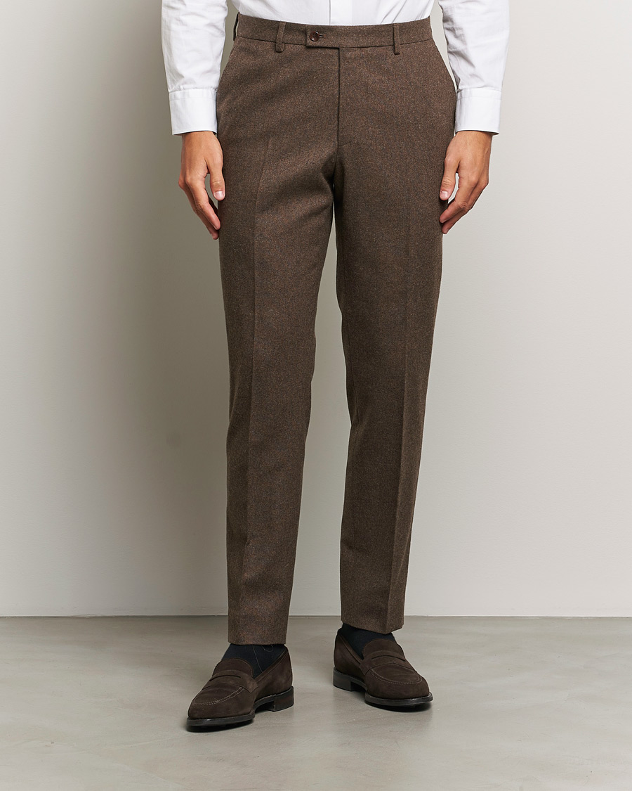 Heren |  | Morris Heritage | Flannel Suit Trousers Brown