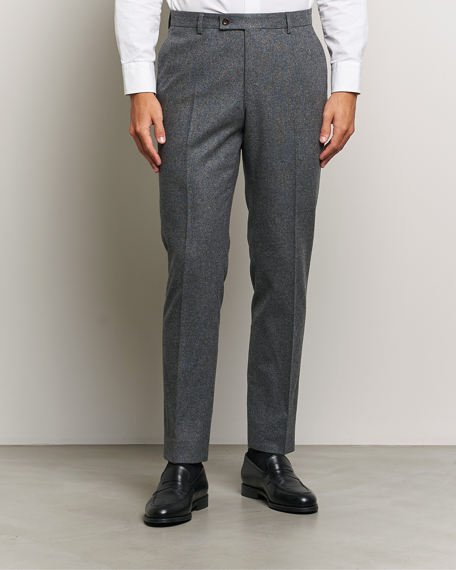 Heren |  | Morris Heritage | Flannel Suit Trousers Grey