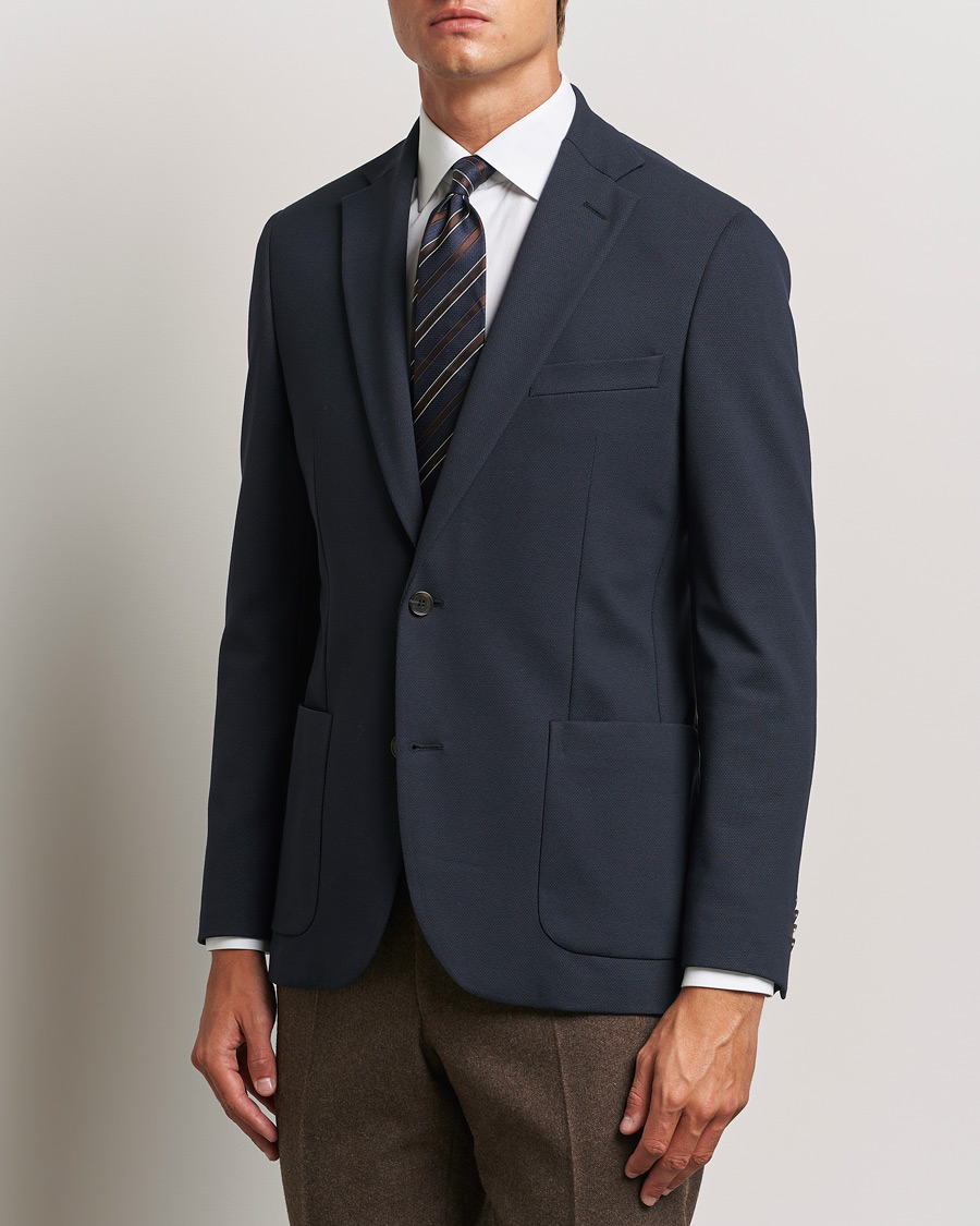 Heren | Blazers | Morris Heritage | Soft Jersey Blazer Navy