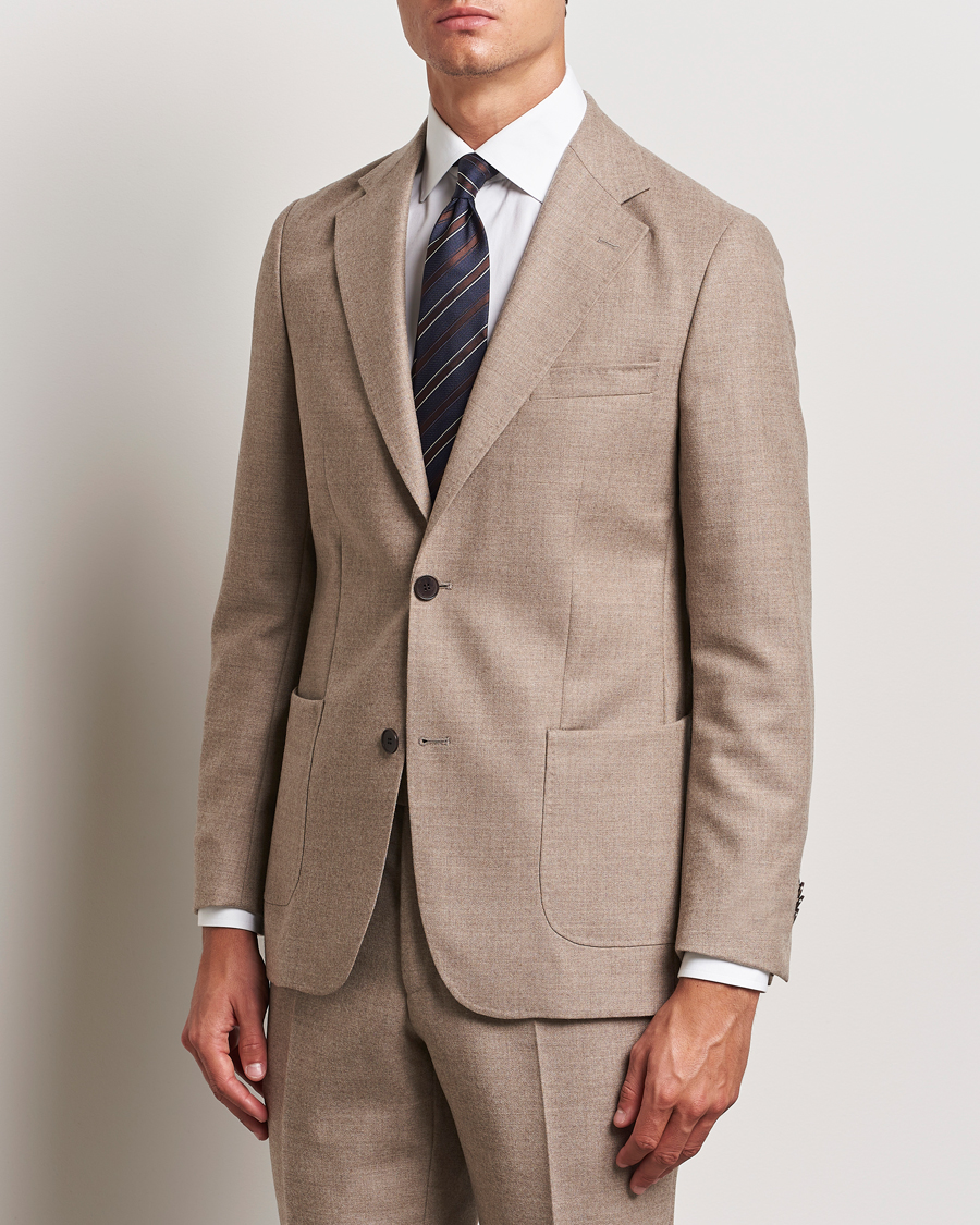 Heren | Business casual | Morris Heritage | Prestige Flannel Blazer Khaki