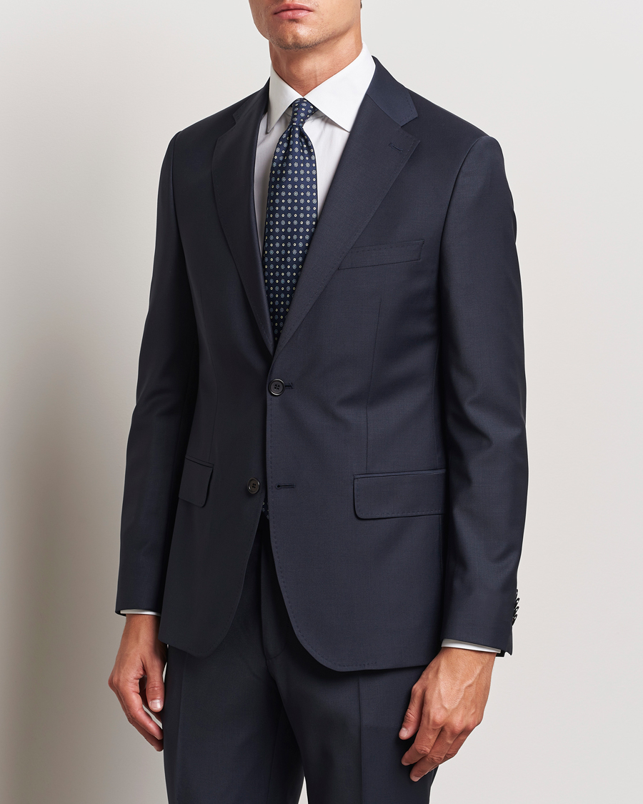 Heren |  | Morris Heritage | Morris Wool Suit Blazer Navy