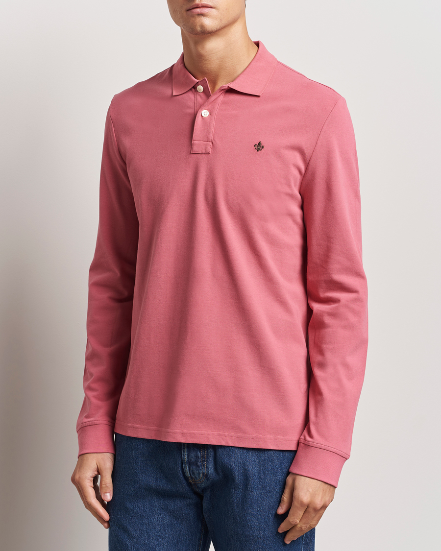 Heren | Poloshirts met lange mouwen | Morris | Camden Long Sleeve Polo Pink