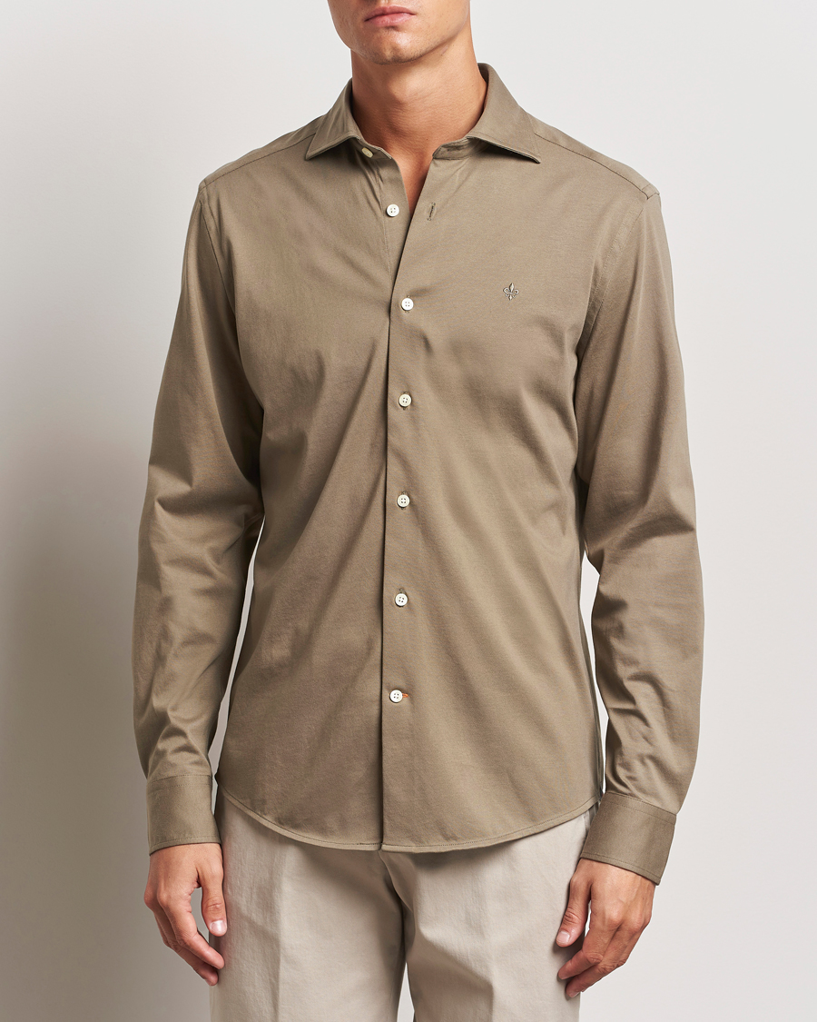 Heren |  | Morris | Dressed Jersey Shirt Olive