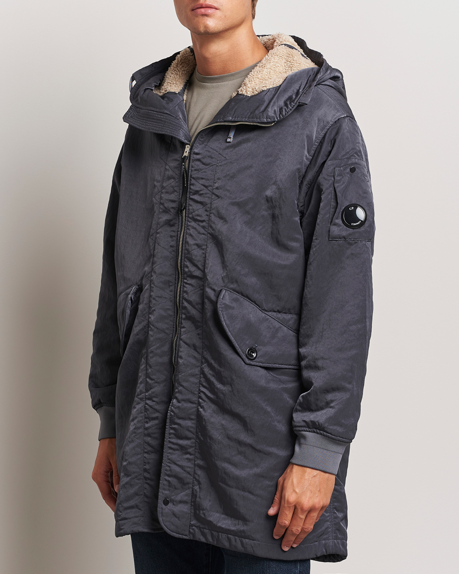 Heren |  | C.P. Company | Nylon B Sherpa Lined Parka Grey