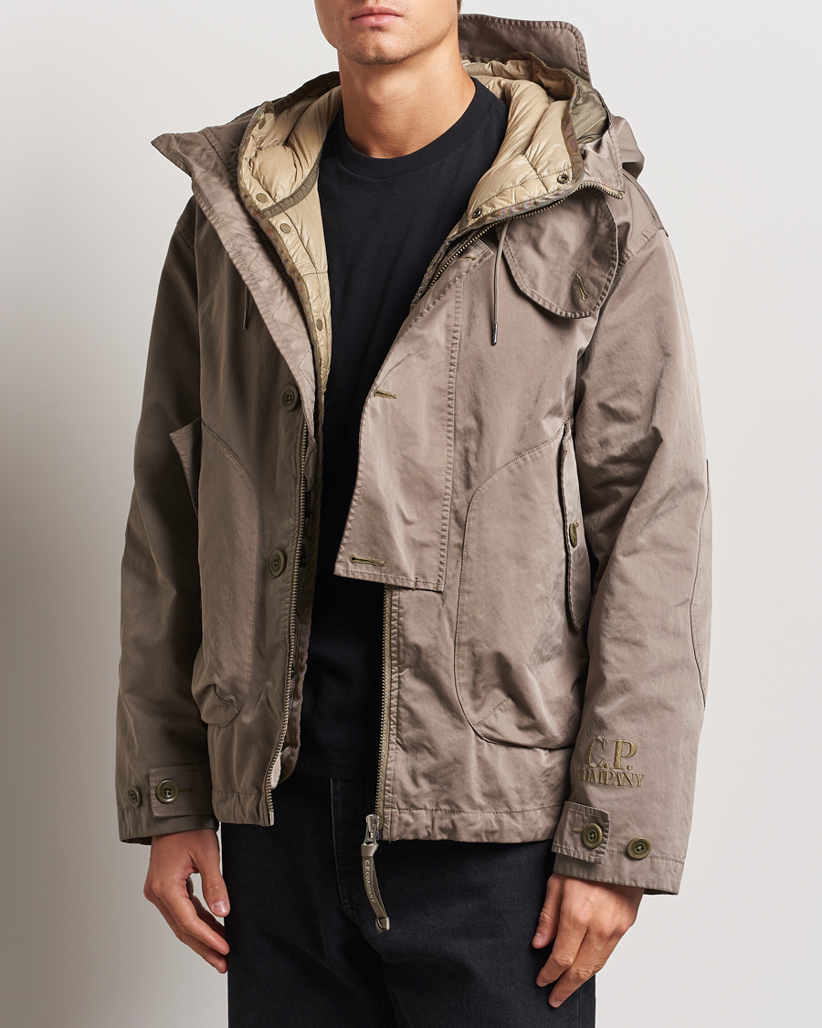 Heren |  | C.P. Company | Micro Kei Padded Jacket Dark Taupe