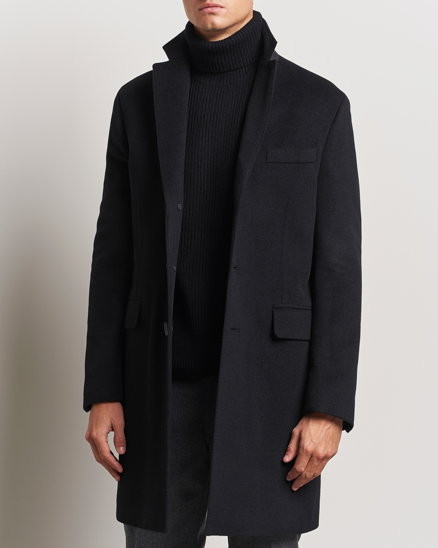 Heren |  | Oscar Jacobson | Syar Wool/Cashmere Coat Black