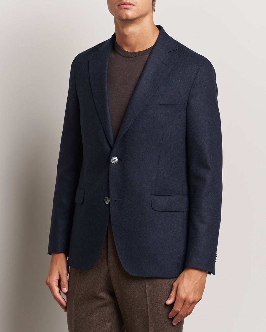 Heren |  | Oscar Jacobson | Fogerty Flannel Blazer Navy