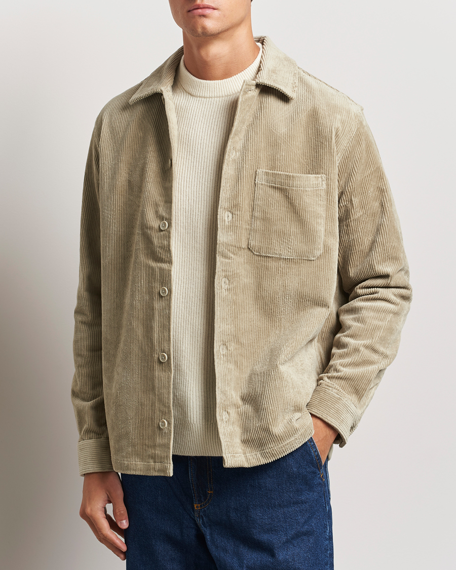 Heren |  | Samsøe Samsøe | Damon Corduroy Overshirt Abbey Stone