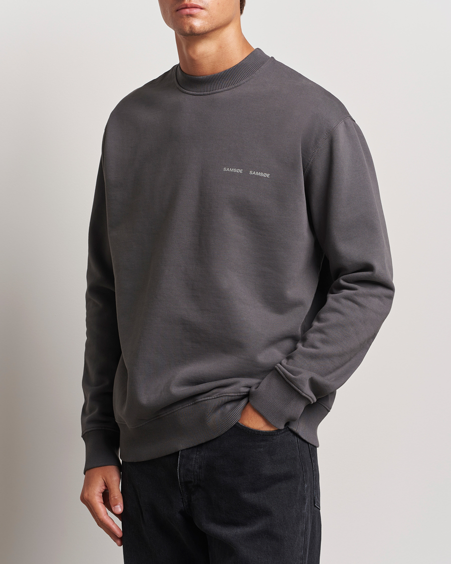 Heren |  | Samsøe Samsøe | Norsbro Crew Neck Sweatshirt Volcanic Ash