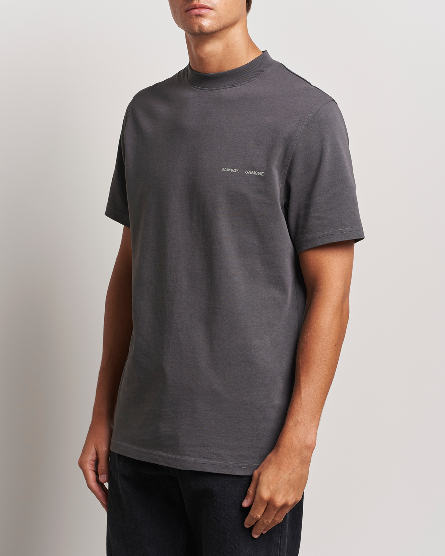 Heren |  | Samsøe Samsøe | Norsbro Organic Cotton T-Shirt Volcanic Ash