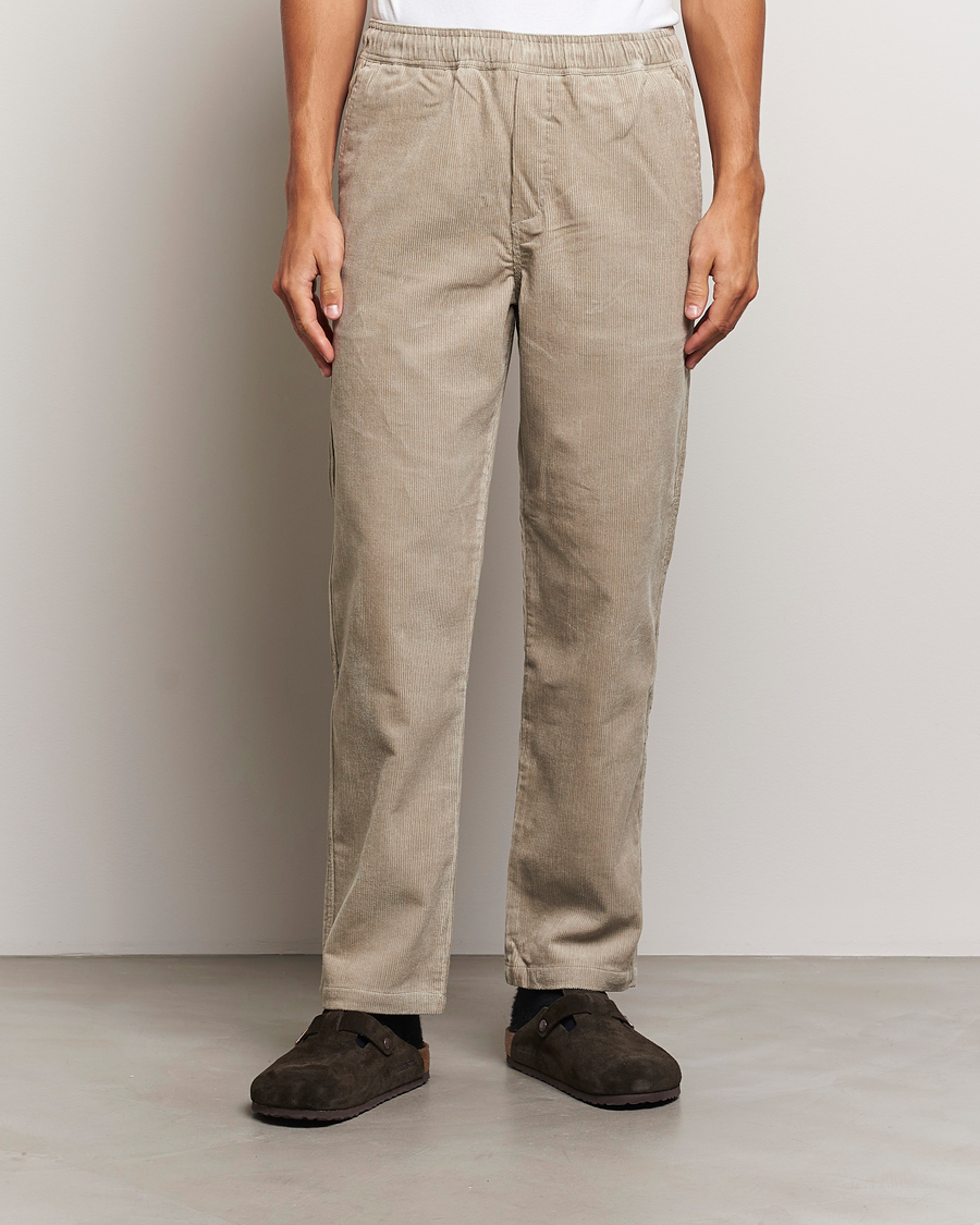 Heren |  | Samsøe Samsøe | Jabari Corduroy Drawstring Trousers Abbey Stone