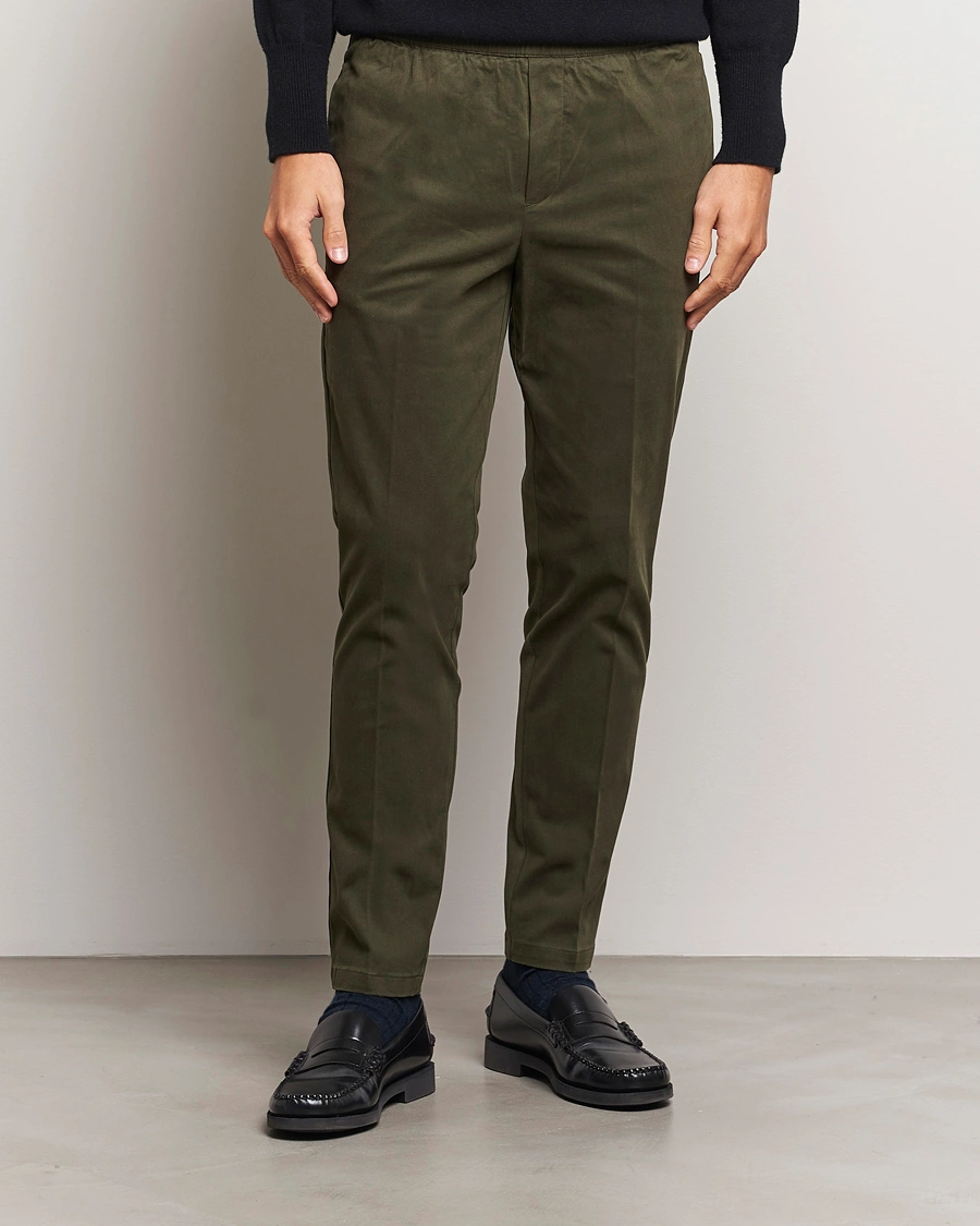 Heren |  | Samsøe Samsøe | Smith Drawstring Trousers Forest Night