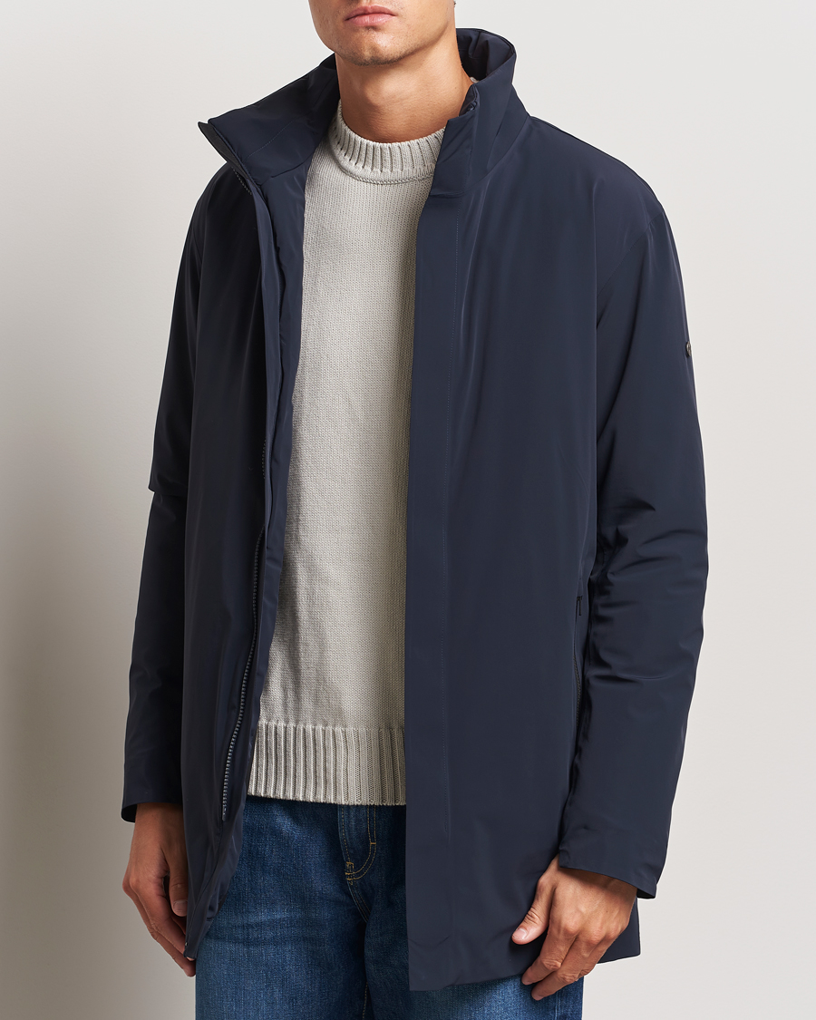 Heren |  | Scandinavian Edition | Town II Waterproof Lightweight Coat Midnight Blue