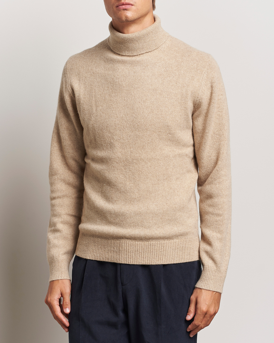 Heren |  | Stenströms | Knitted Yak/Merino Rollneck Beige