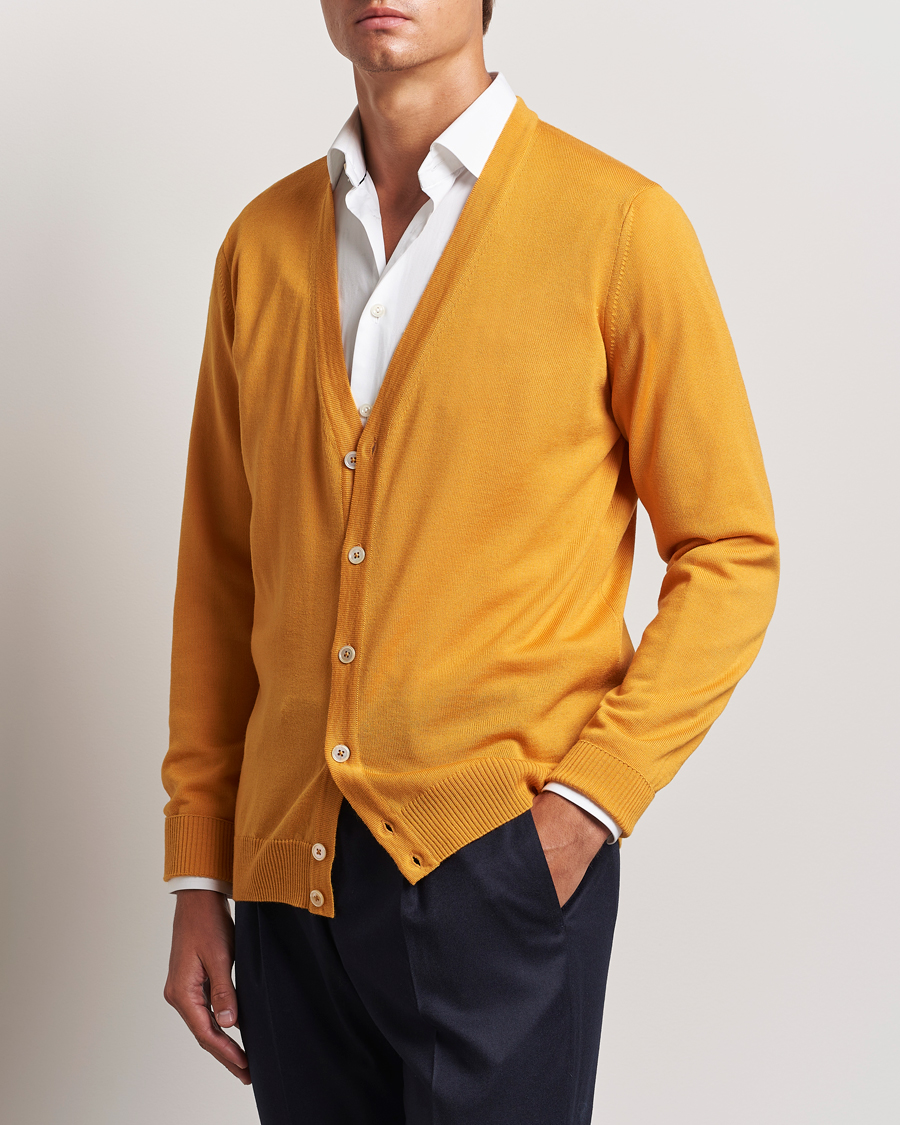 Heren |  | Stenströms | Merino Cardigan Yellow