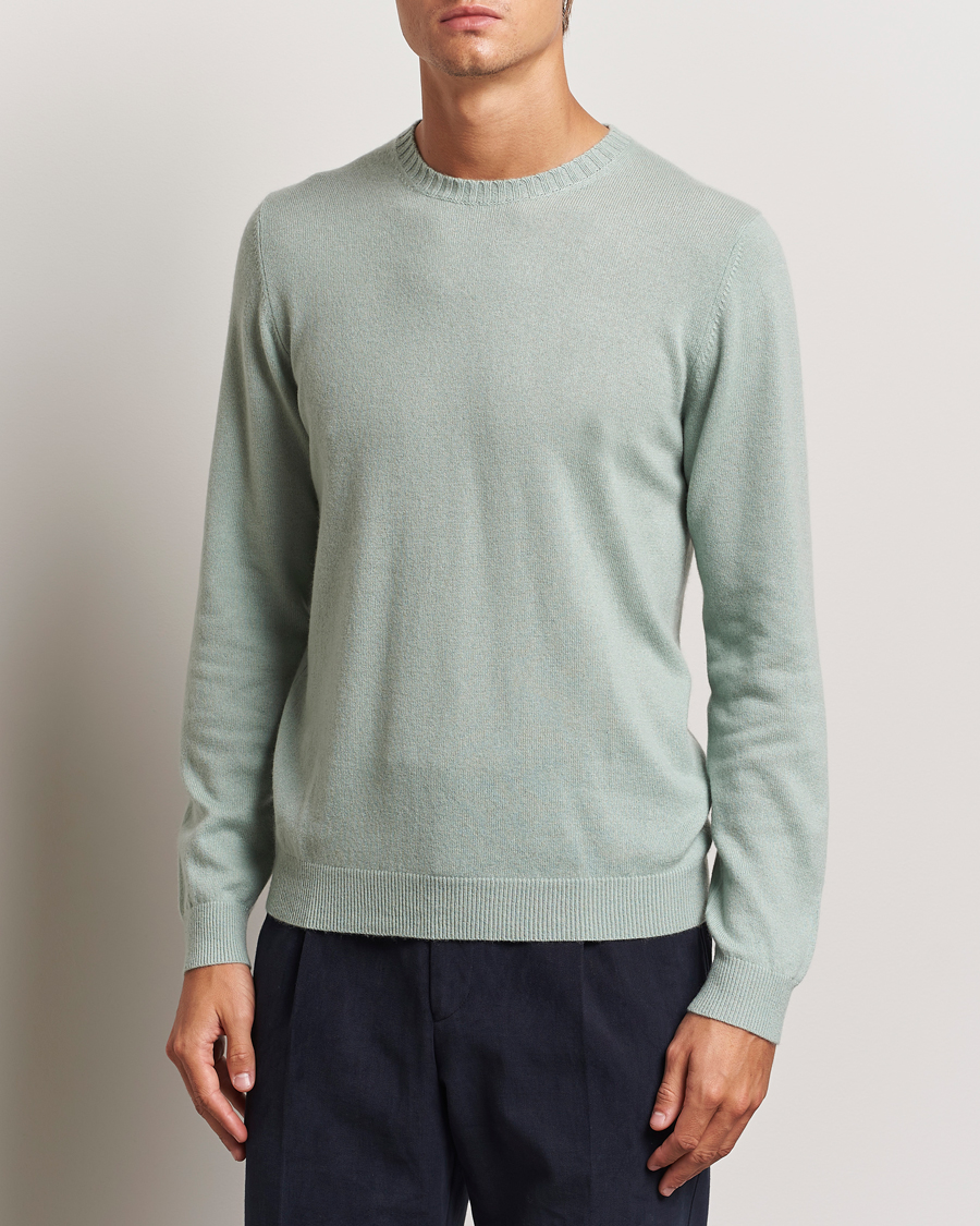 Heren |  | Stenströms | Cashmere Crewneck Light Green