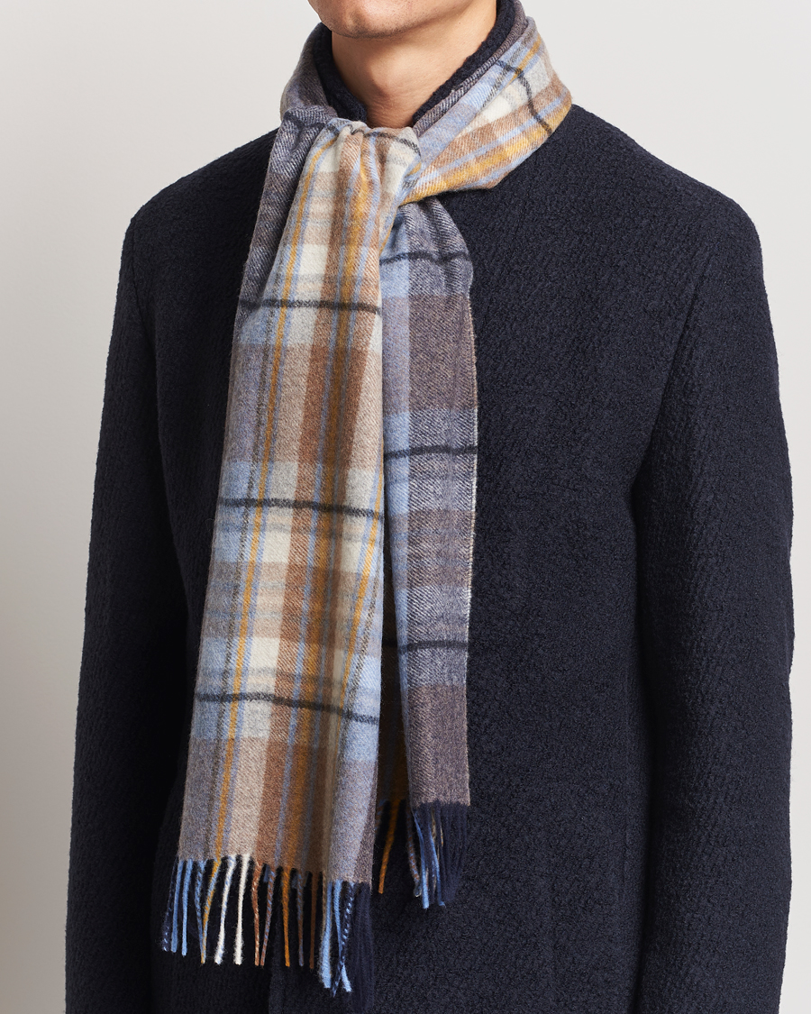 Heren |  | Stenströms | Wool/Cashmere Checked Scarf Multi