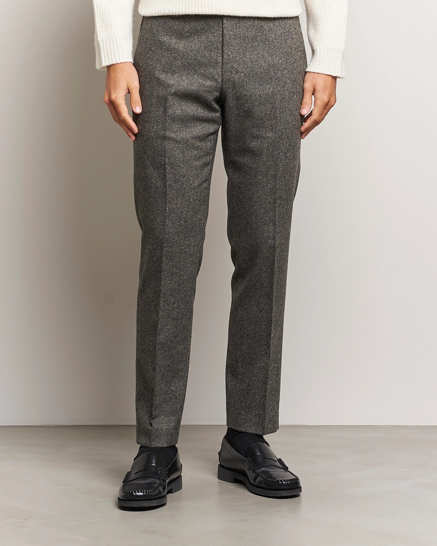 Heren |  | Tiger of Sweden | Tenuta Brushed Wool Trousers Turkish Coffee