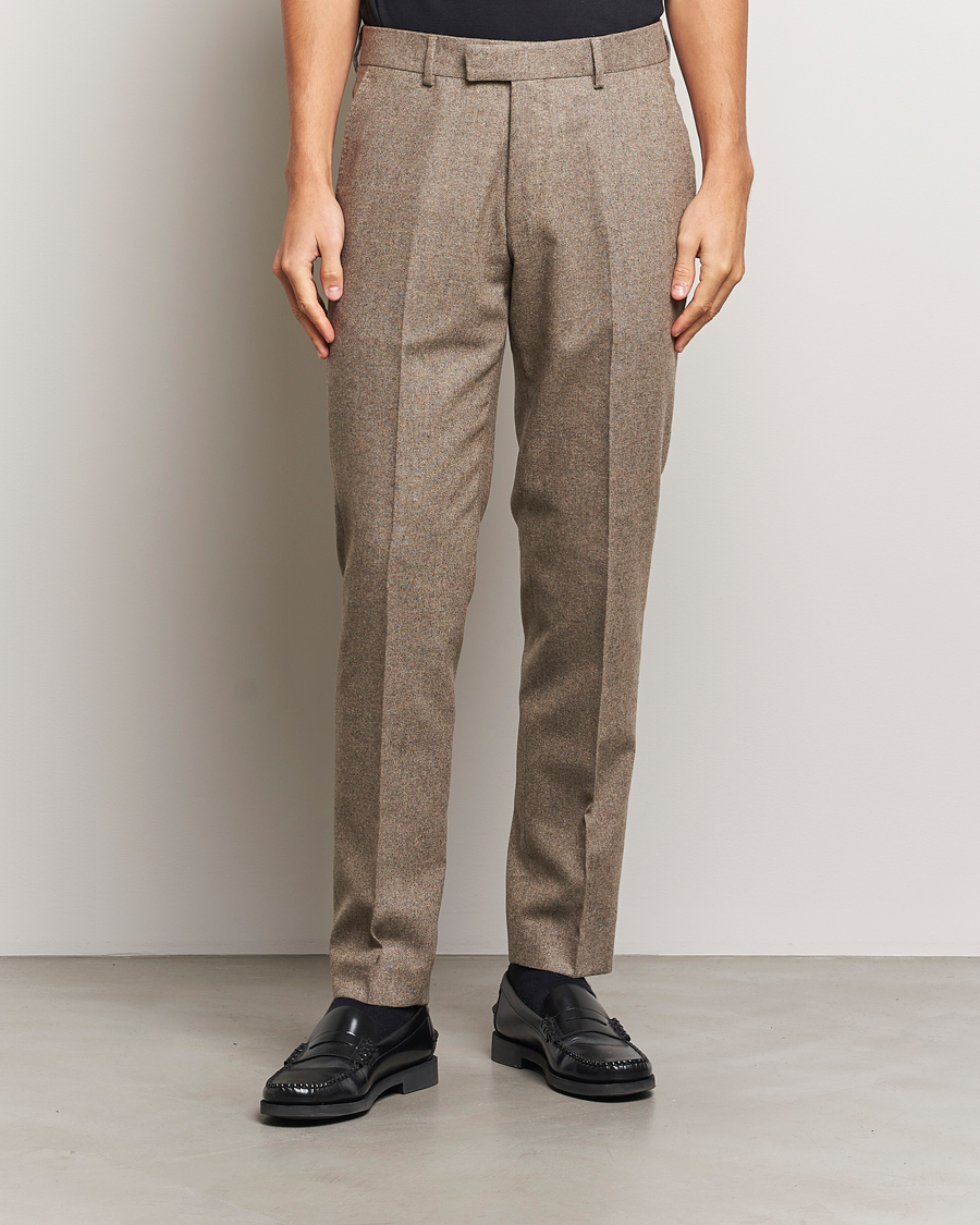 Heren |  | Tiger of Sweden | Tenuta Brushed Wool Trousers Burlywood