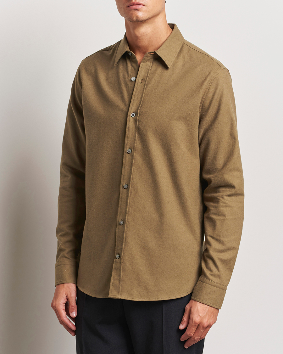 Heren |  | Tiger of Sweden | Benjamins Brushed Twill Shirt Old Wolf