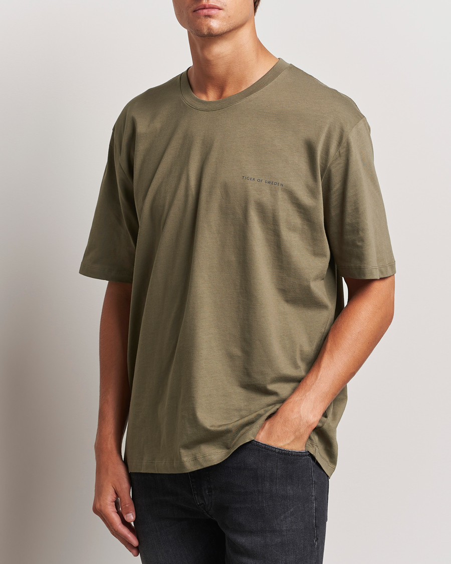 Heren |  | Tiger of Sweden | Pro Cotton Logo T-Shirt October Sage