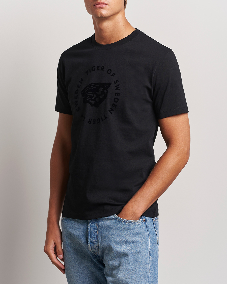 Heren |  | Tiger of Sweden | Dillan Logo Crew Neck T-Shirt Black