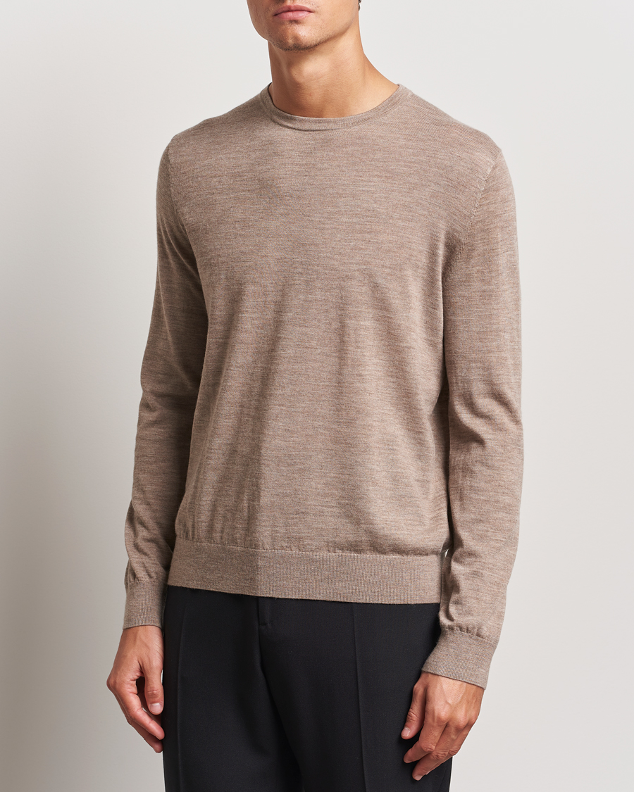 Heren |  | Tiger of Sweden | Connor Crew Neck Pullover Beige Melange