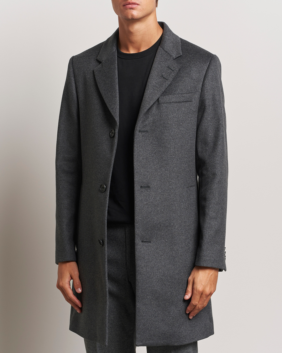 Heren |  | Tiger of Sweden | Finnan Wool/Cashmere Coat Grey Melange