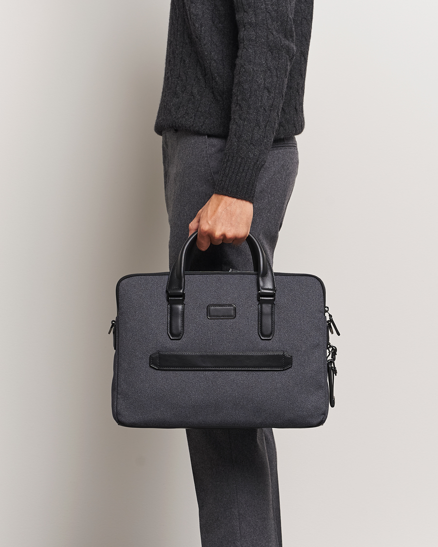 Heren |  | TUMI | Harrison Sycamore Slim Briefcase Dark Charcoal