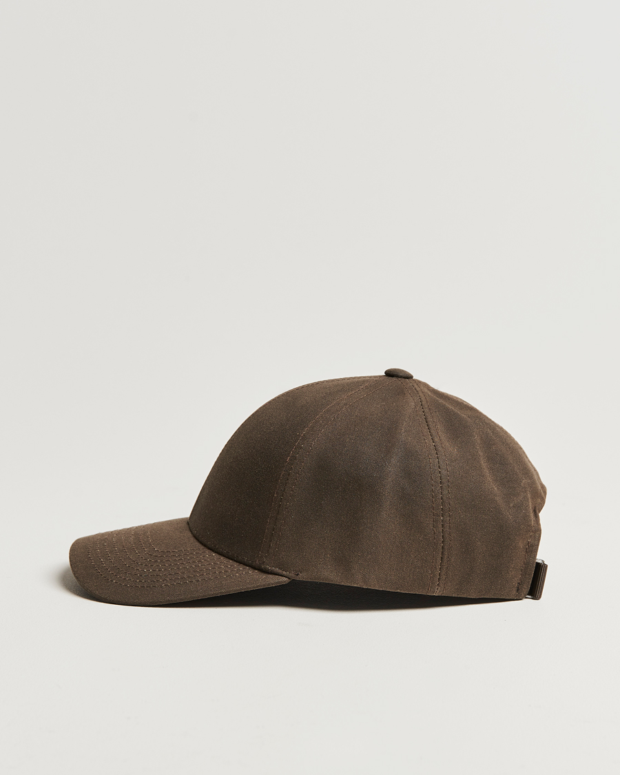 Heren |  | Varsity Headwear | Oilskin Baseball Cap Chestnut Brown