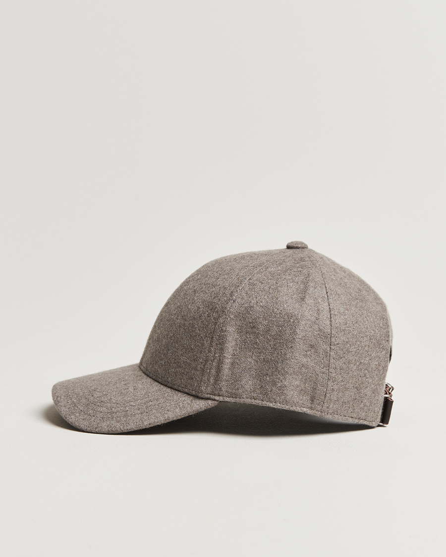 Heren |  | Varsity Headwear | Cashmere Baseball Cap Marble Beige