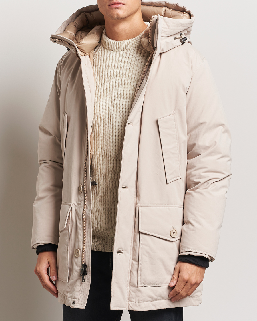 Heren |  | Woolrich | Peached Cotton Arctic Parka Oxford Tan